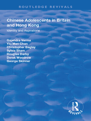 cover image of Chinese Adolescents in Britain and Hong Kong